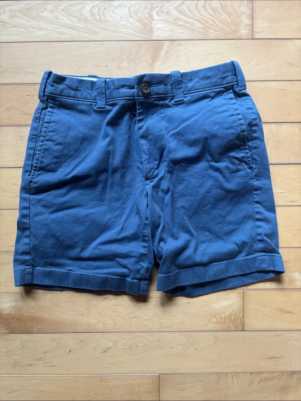 J. Crew Navy Cotton Chino Shorts 7” Inseam